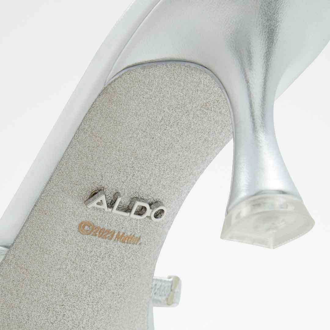 Barbiemule Women's Silver Dress Sandals image number 5